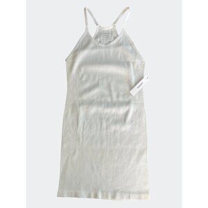 Ododos Womens Racerback Ribbed White Tank Top XS